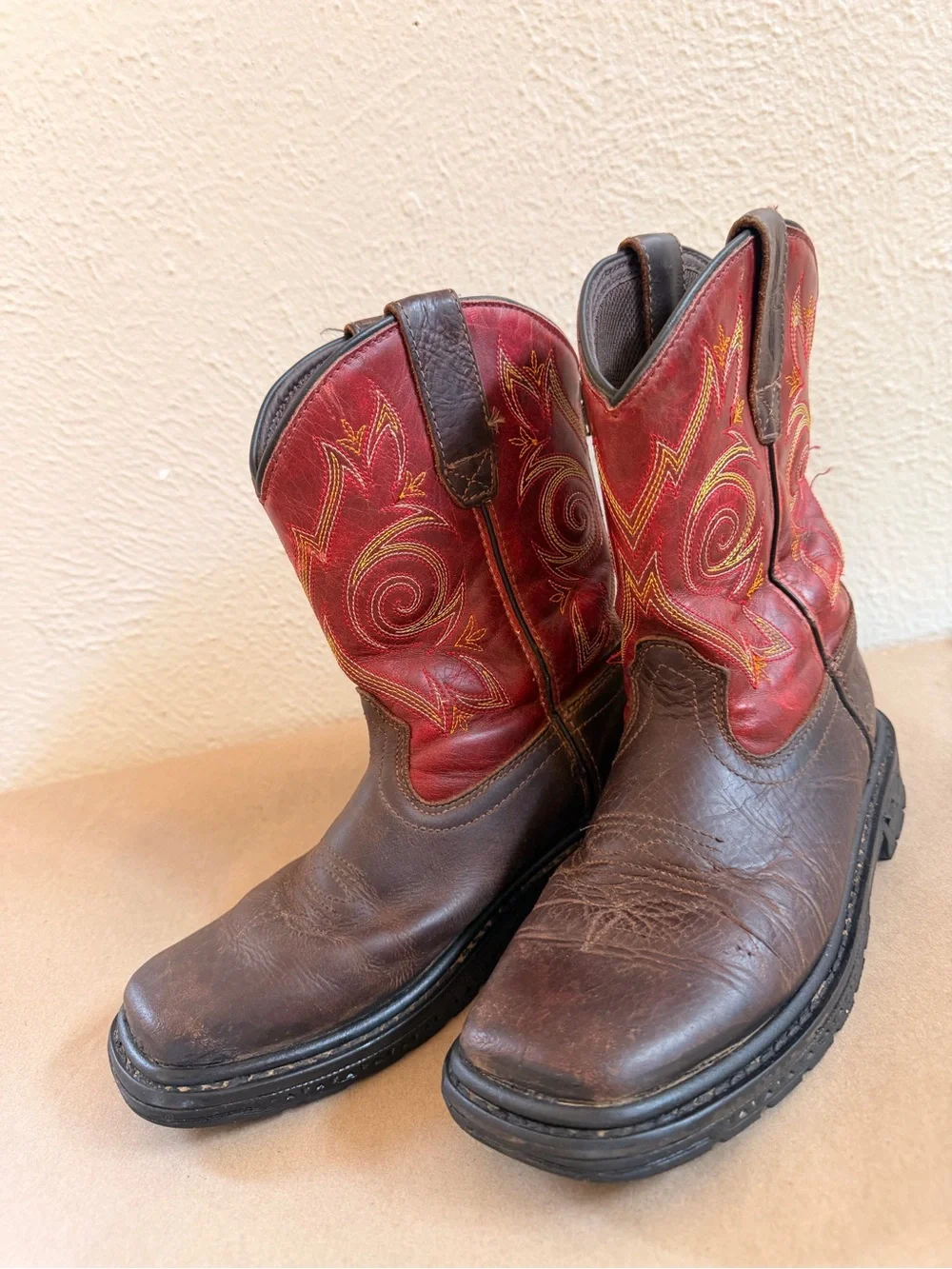 Georgia Boot 8” Carbo Tec brown/red